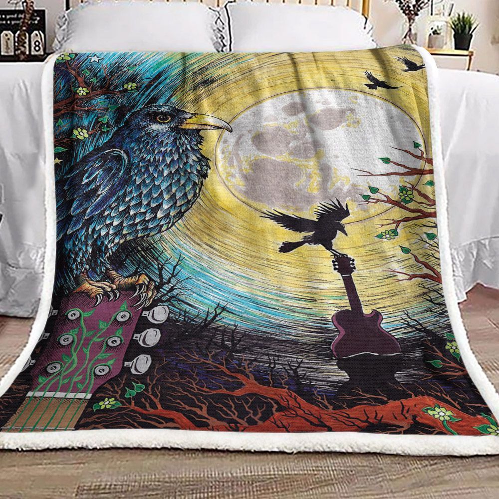 Raven Moon Music Sherpa Fleece Blanket