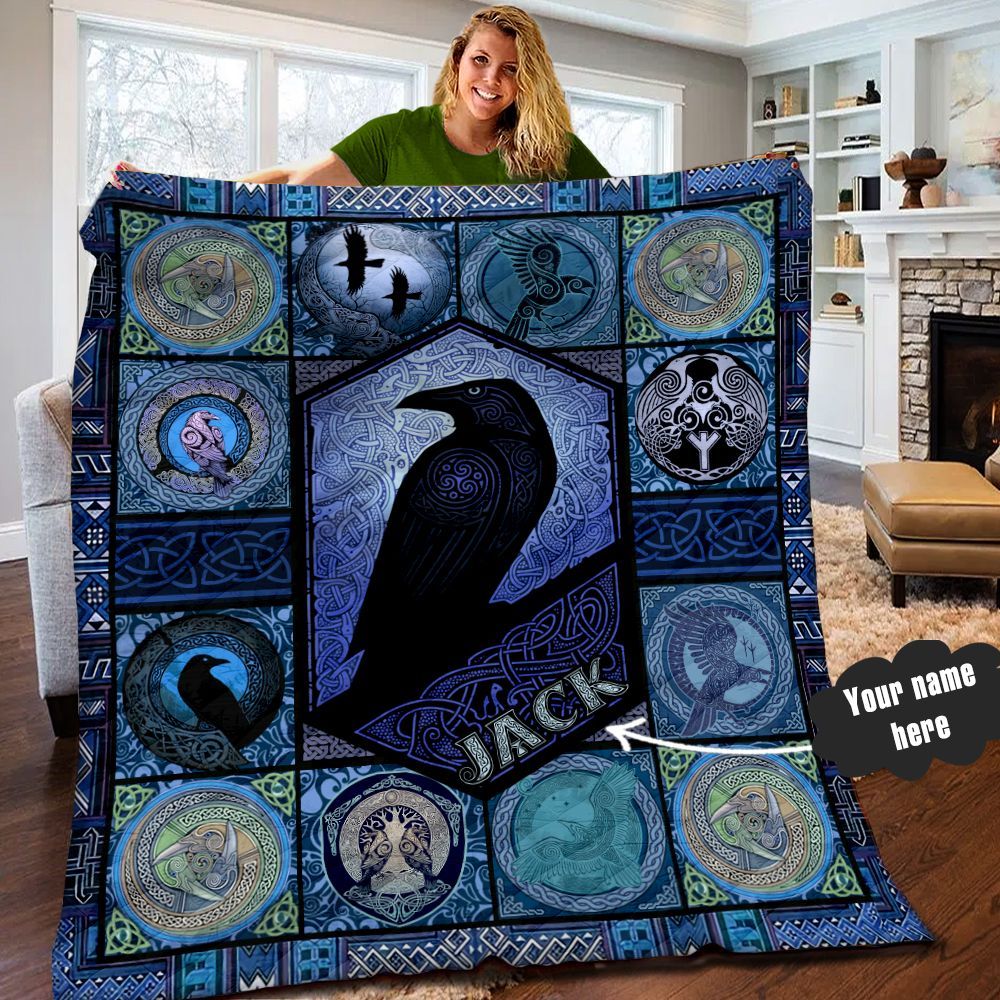 Raven Personalized Quilt Blanket LML040609DT