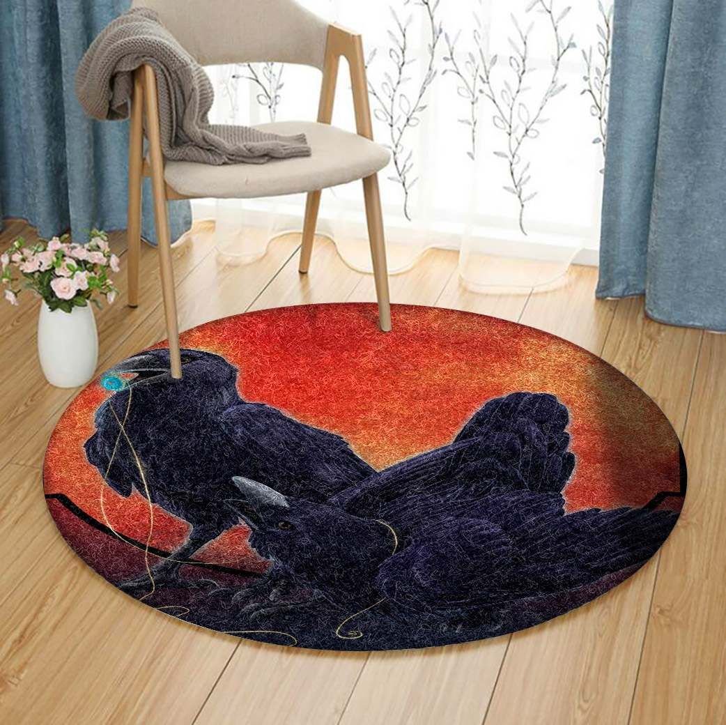 Raven Round Carpet