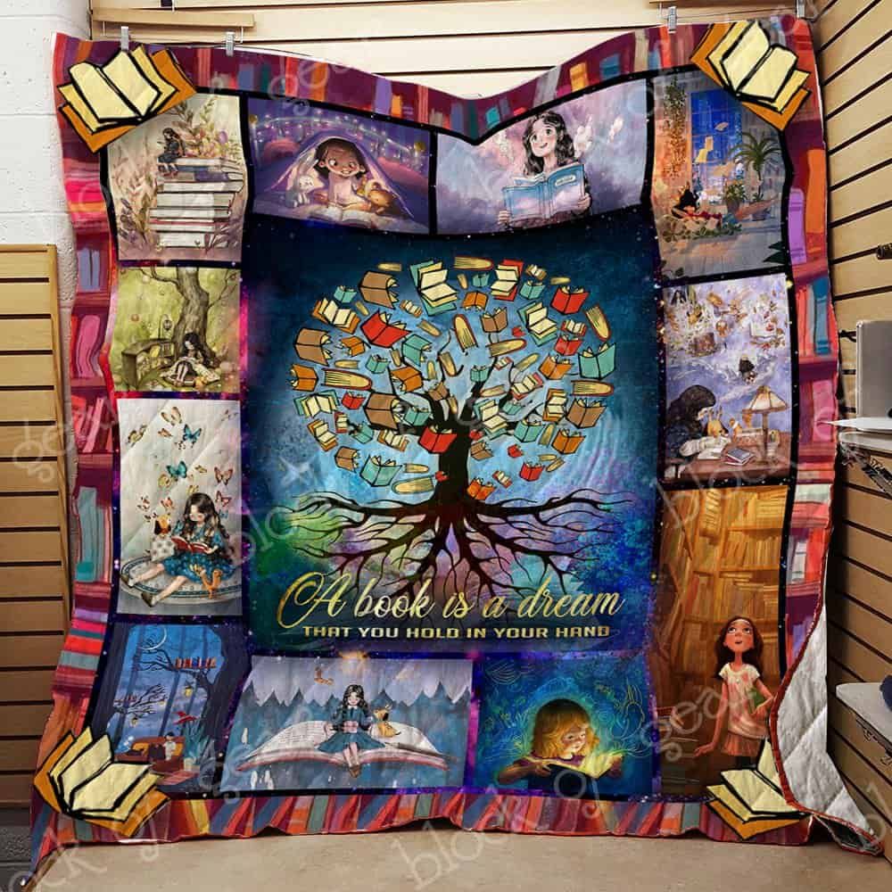 Reading Book CL19100716MDQ Quilt Blanket