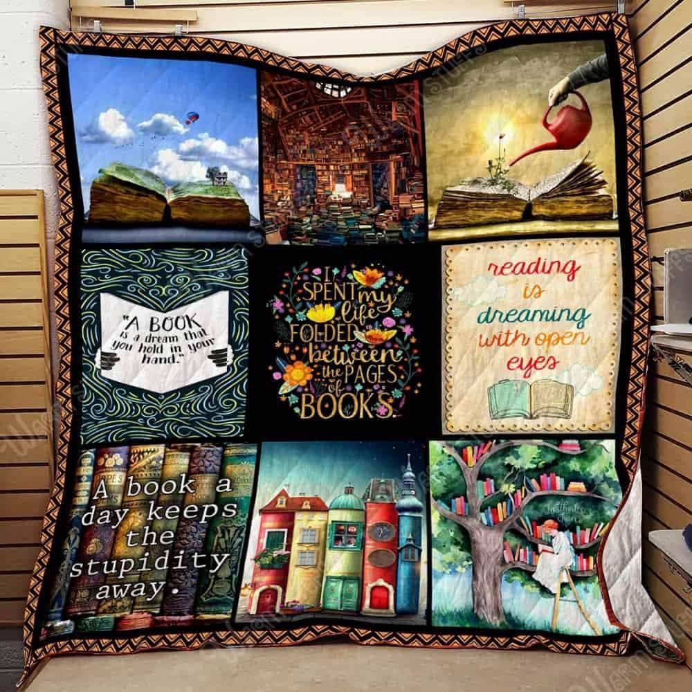 Reading Book Lover GS-CL-DT0107 Quilt Blanket