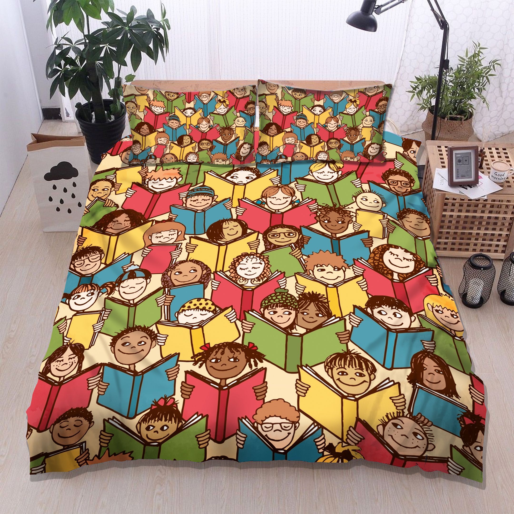 Reading Books Bedding Set