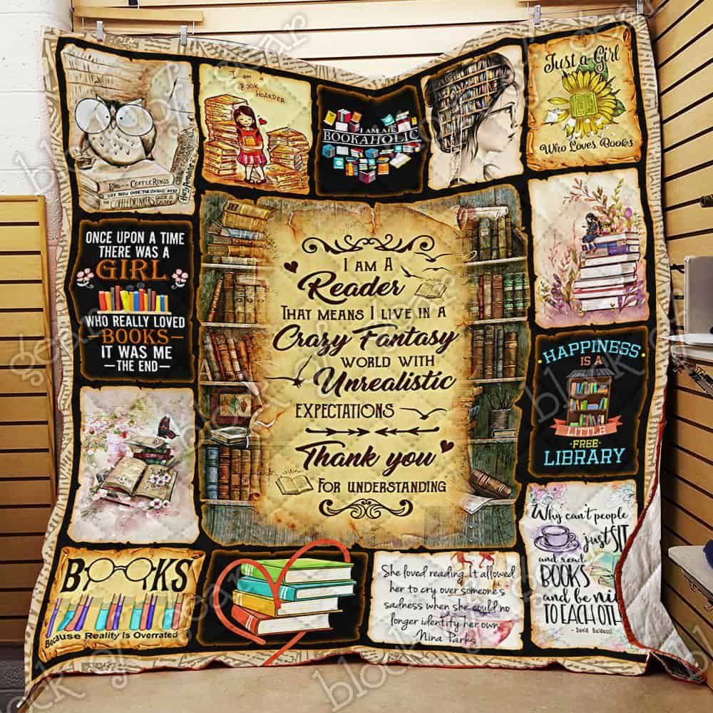 Reading Books CL19100718MDQ Quilt Blanket