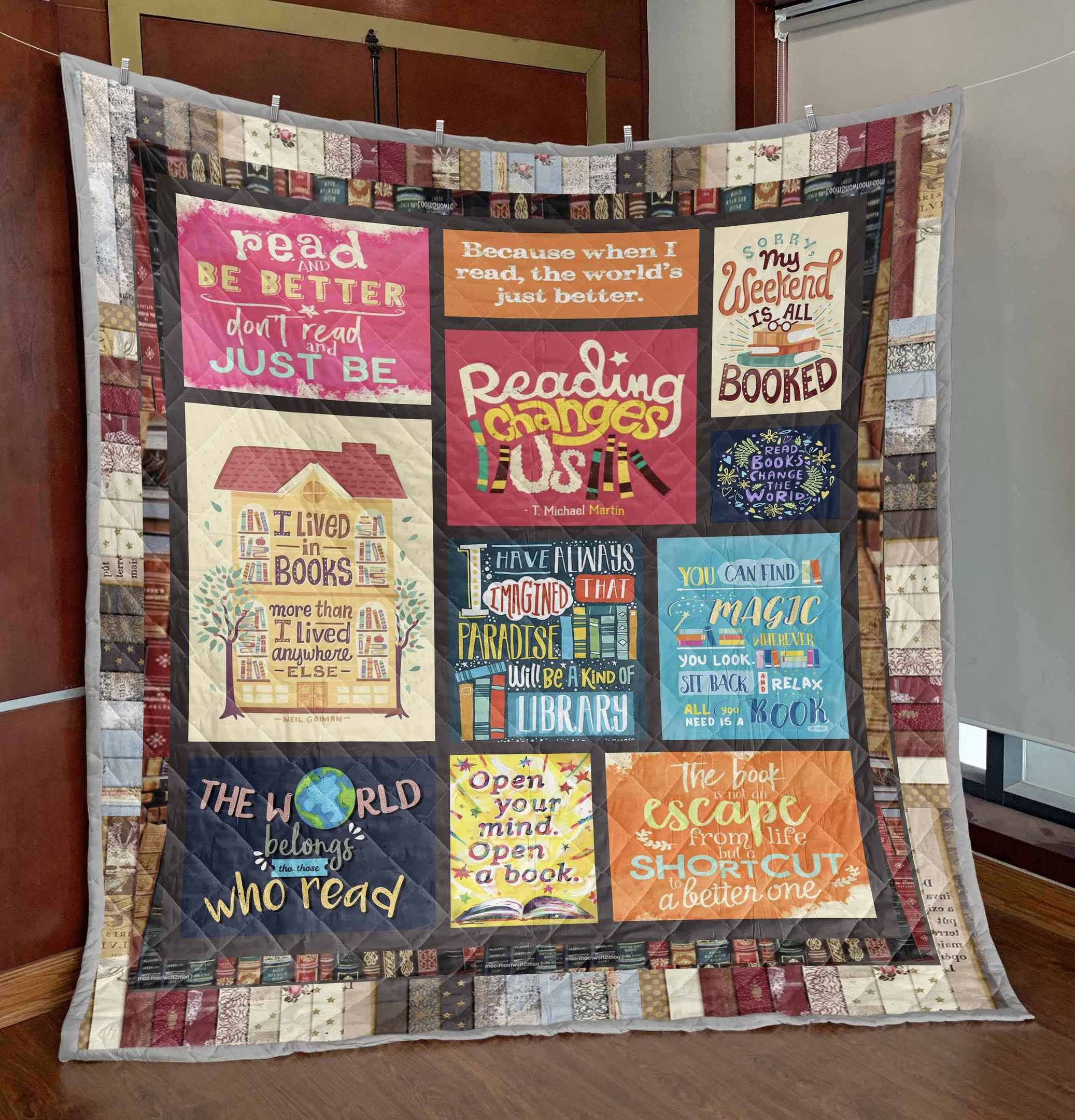 Reading Changes Us PKT240640 Quilt Blanket