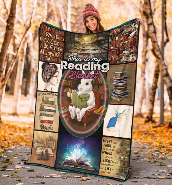 Reading Sherpa Fleece Blanket
