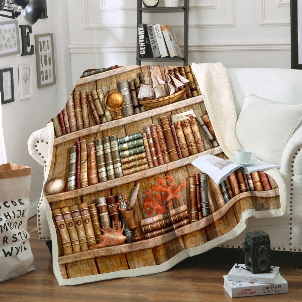 Reading Sherpa Fleece Blanket