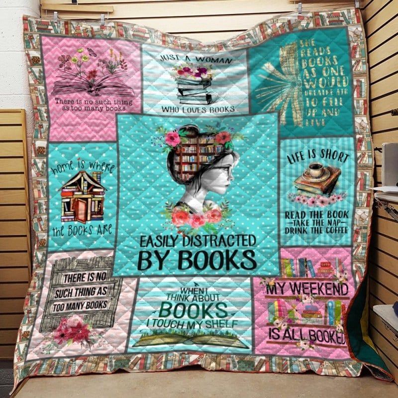 Reading Thinks About Book GS-CL-DT3006 Quilt Blanket