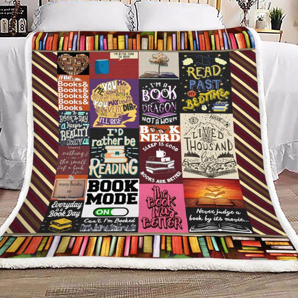 Reading Sherpa Fleece Blanket