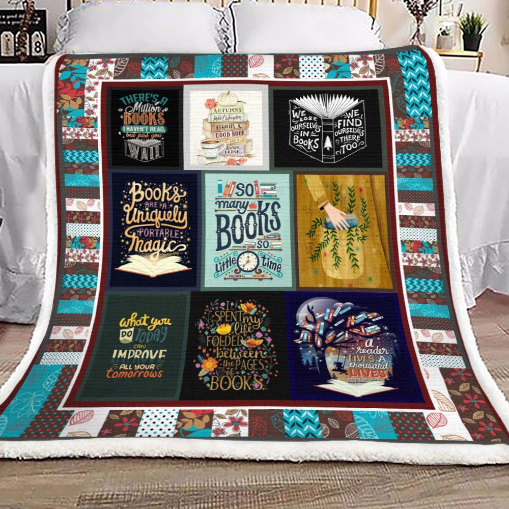 Reading Sherpa Fleece Blanket