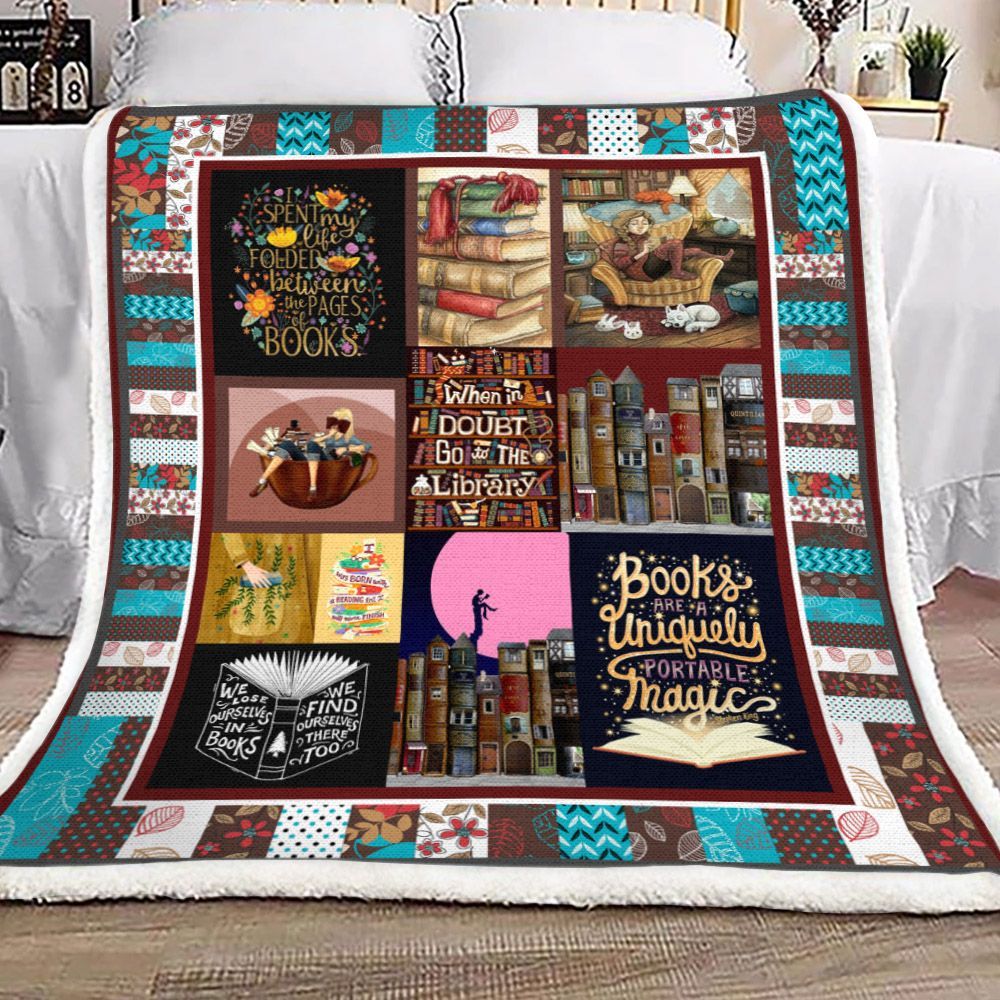 Reading Sherpa Fleece Blanket