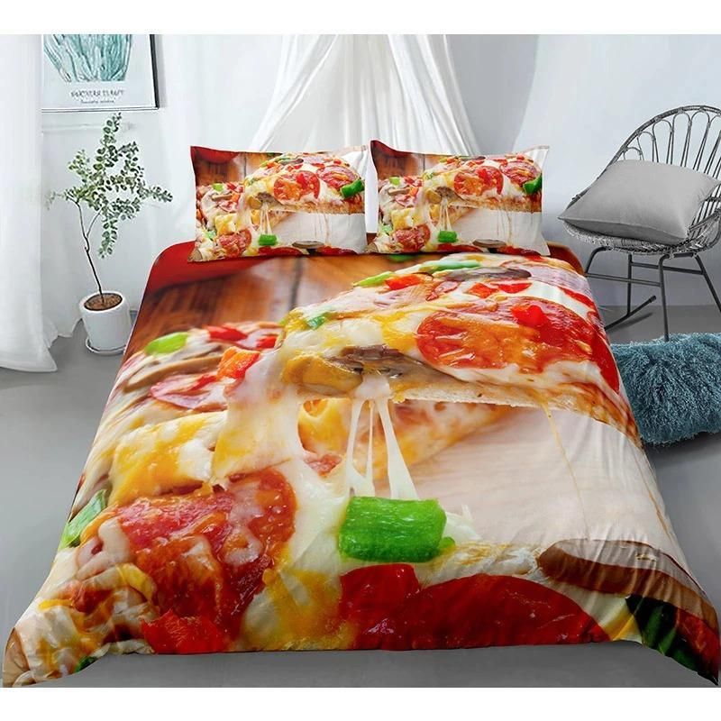 Real Pizza Slice Bedding Set