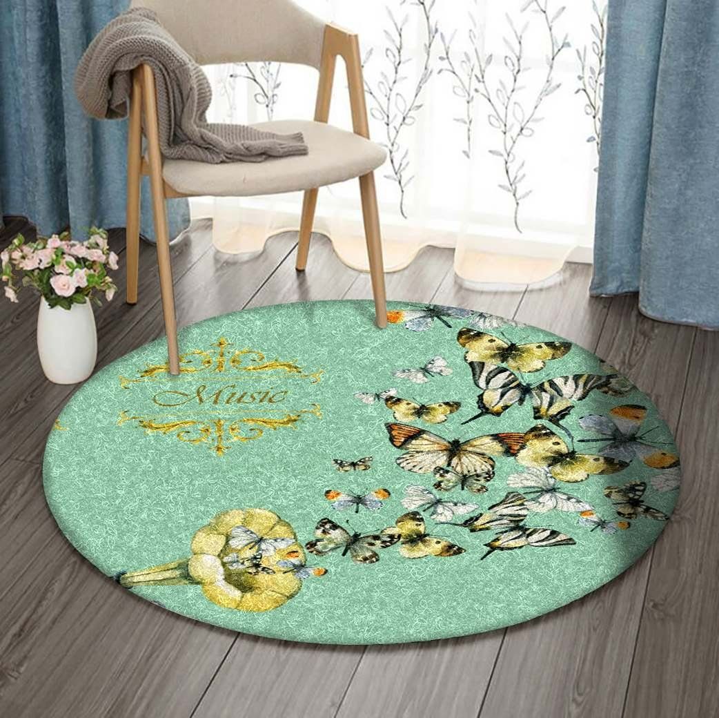 Record Player Round Carpet