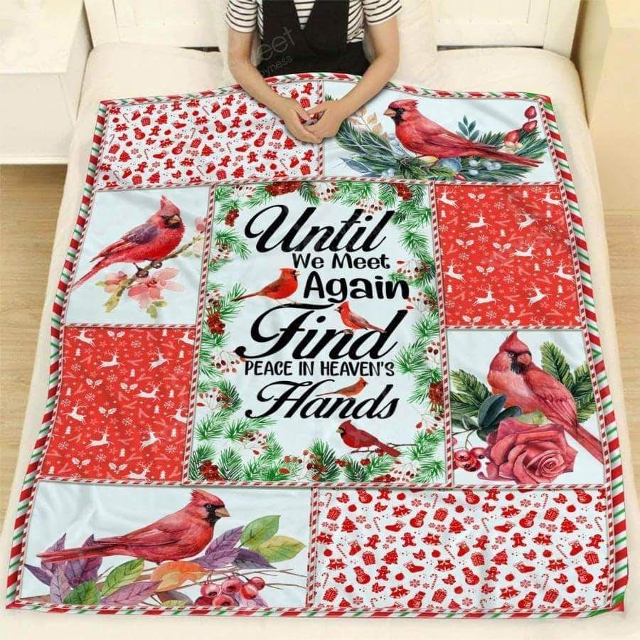 Red Bird Sherpa Fleece Blanket