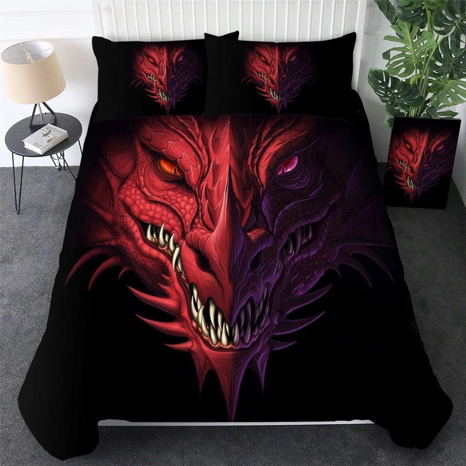 Red Dragon Bedding Set