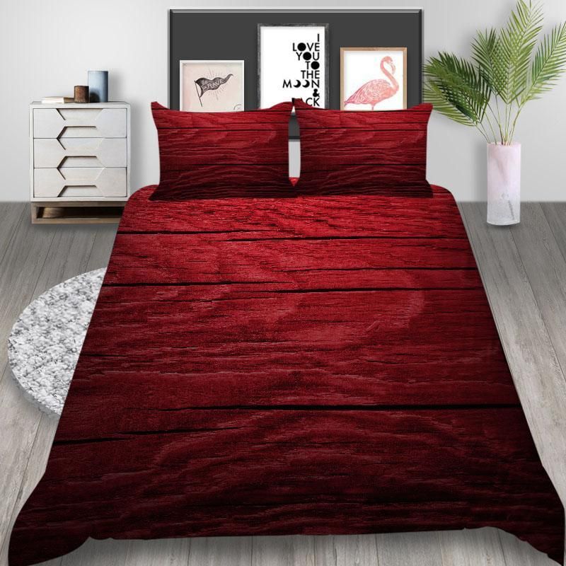 Red Floor Bedding Set