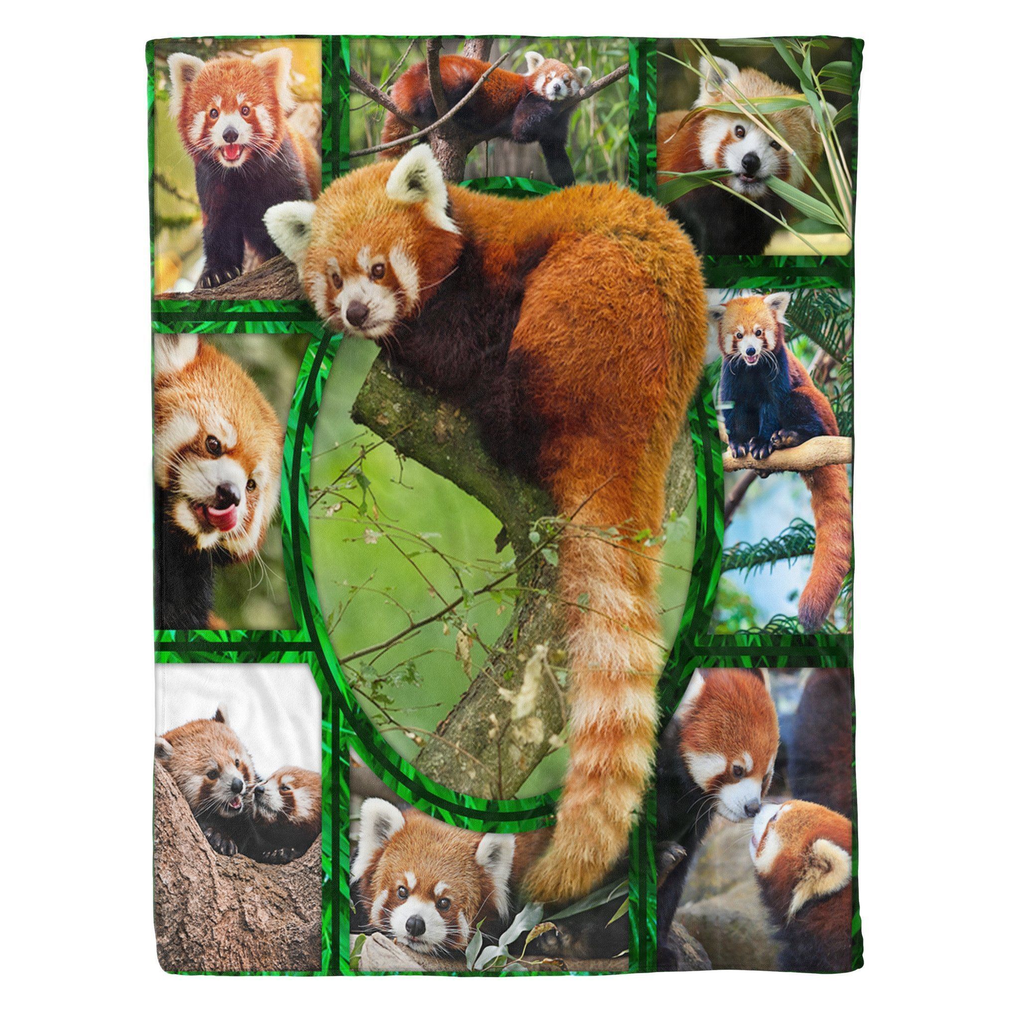 Red Fox Vulpes Sherpa Fleece Blanket