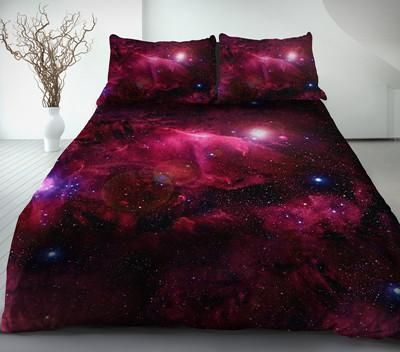 Red Galaxy Bedding Set