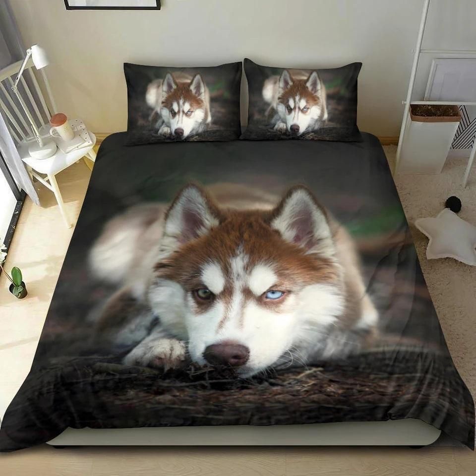 Red Husky Bedding Set