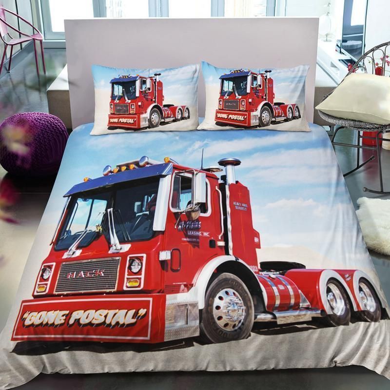 Red Mack Truck Bedding Set