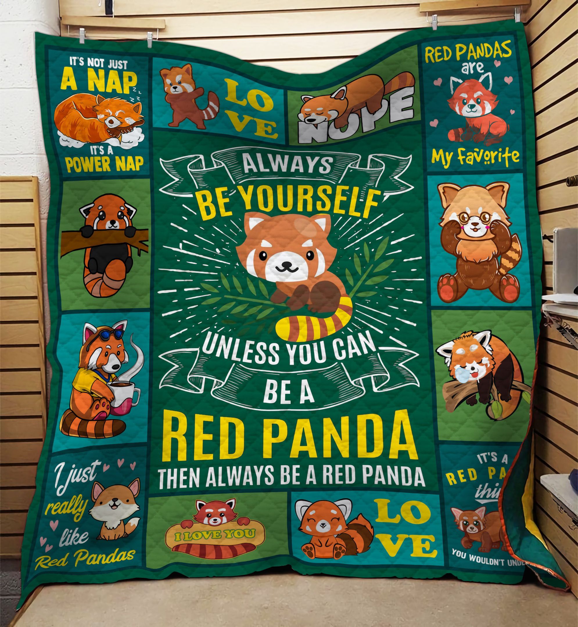 Red Panda Are My Favorite GS-NT2002LB Quilt Blanket