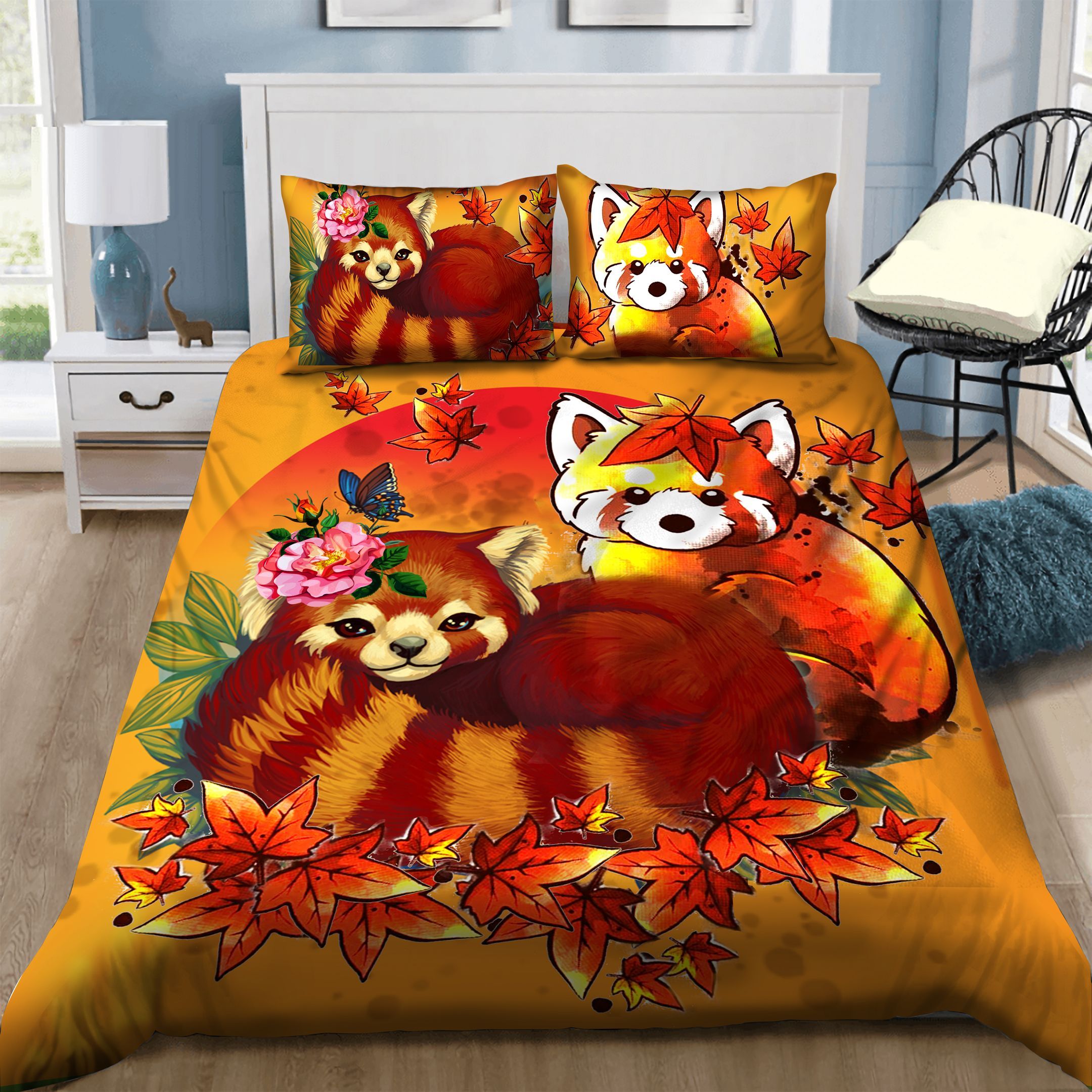 Red Panda Bedding Set