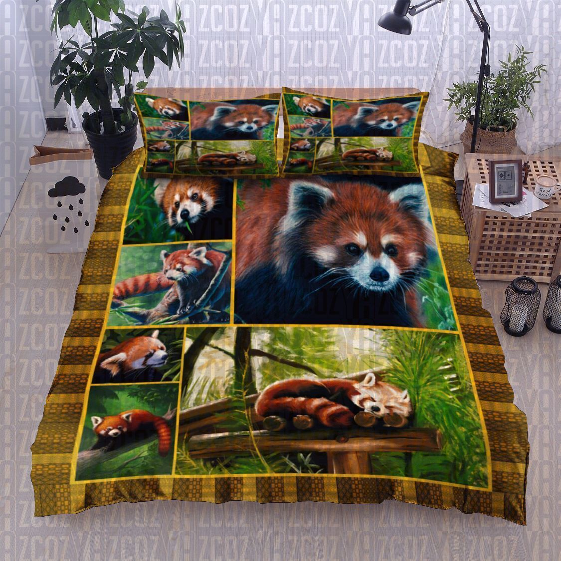 Red Panda Bedding Set