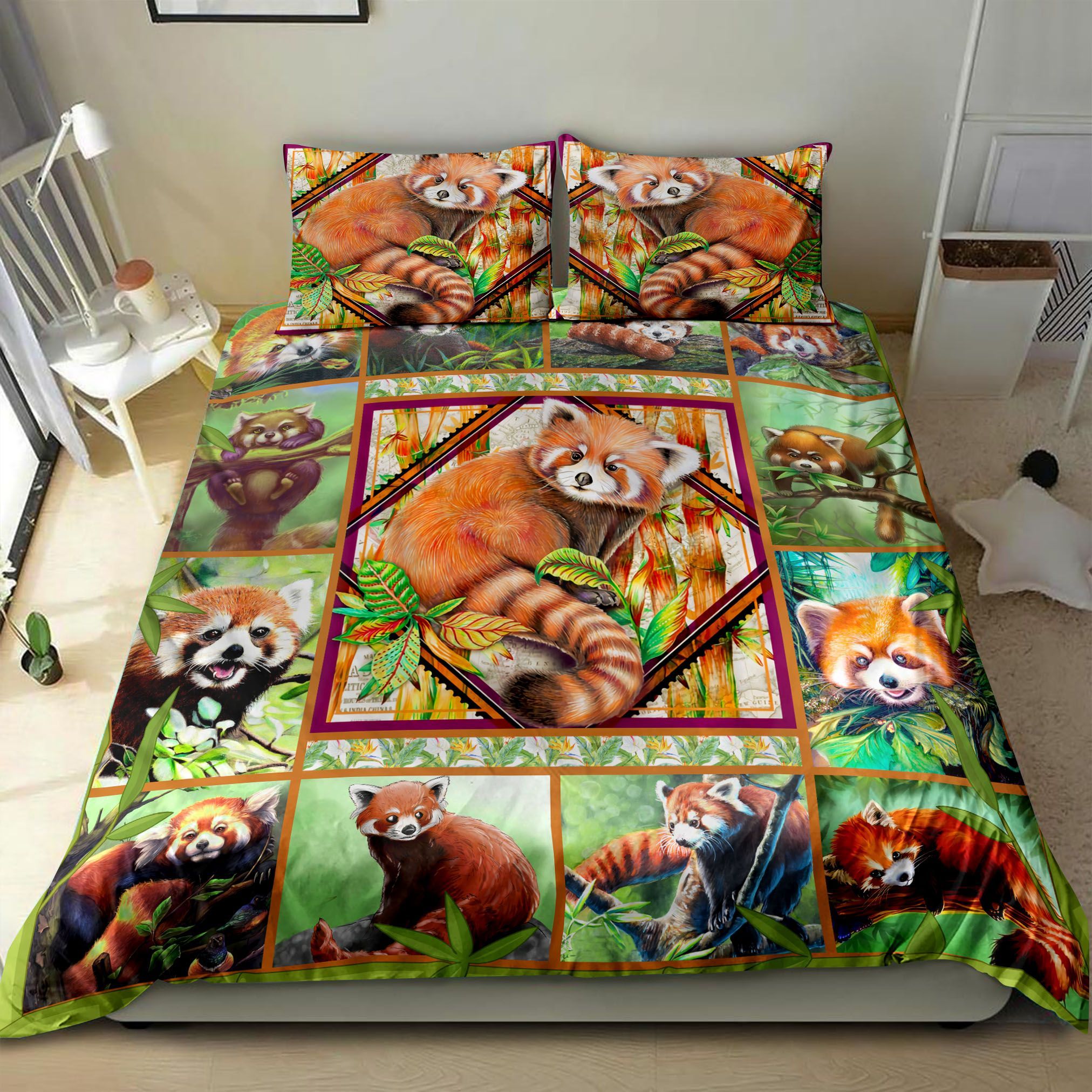 Red Panda Bedding Set