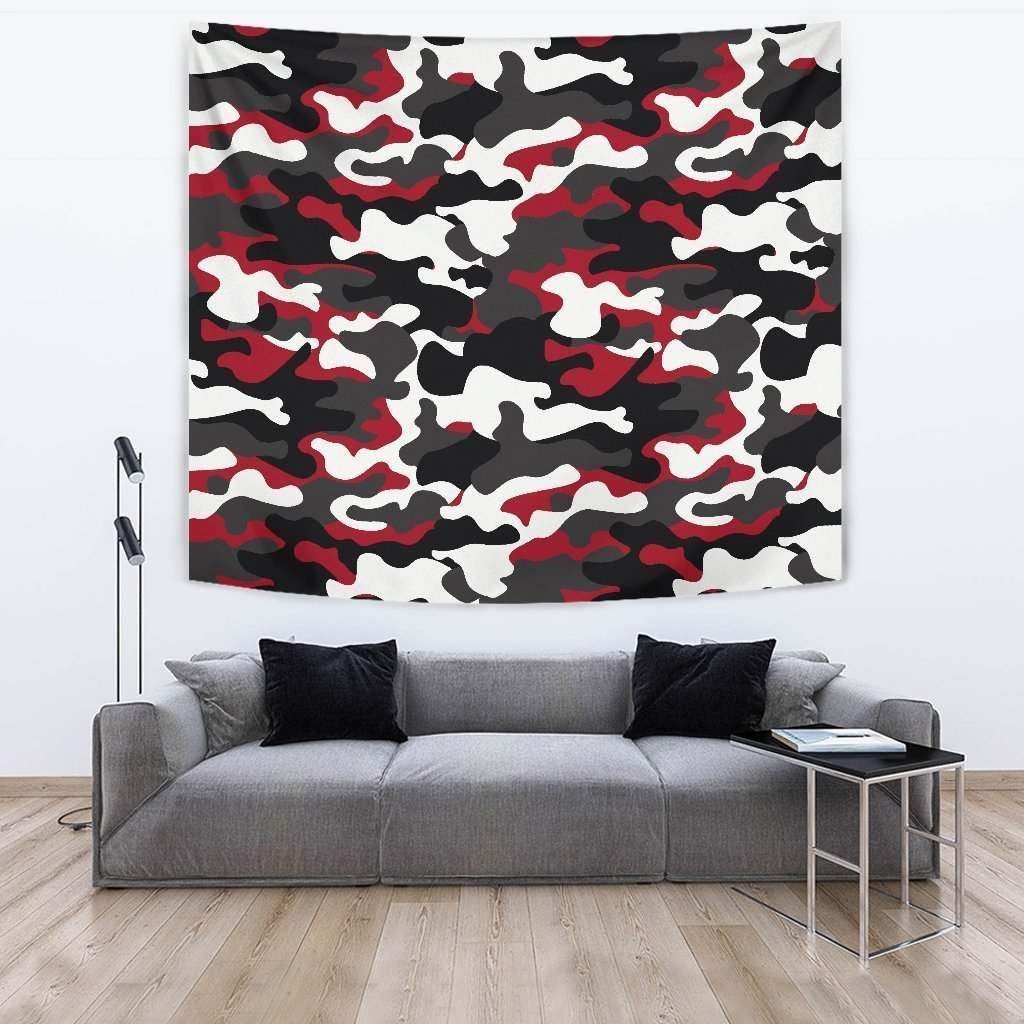 Red Snow Camouflage CL17100118MDT Tapestry