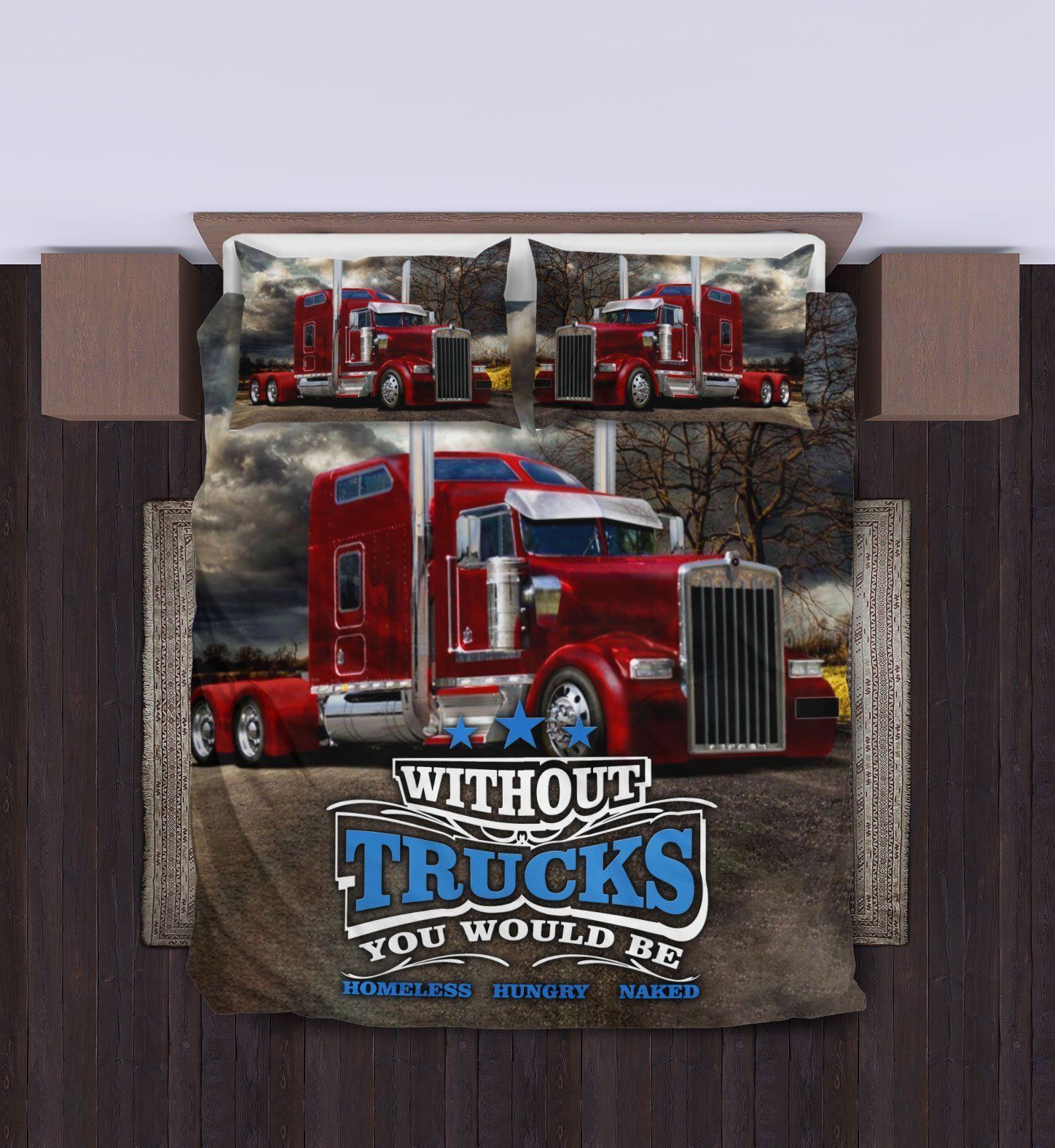 Red Tractor Bedding Set