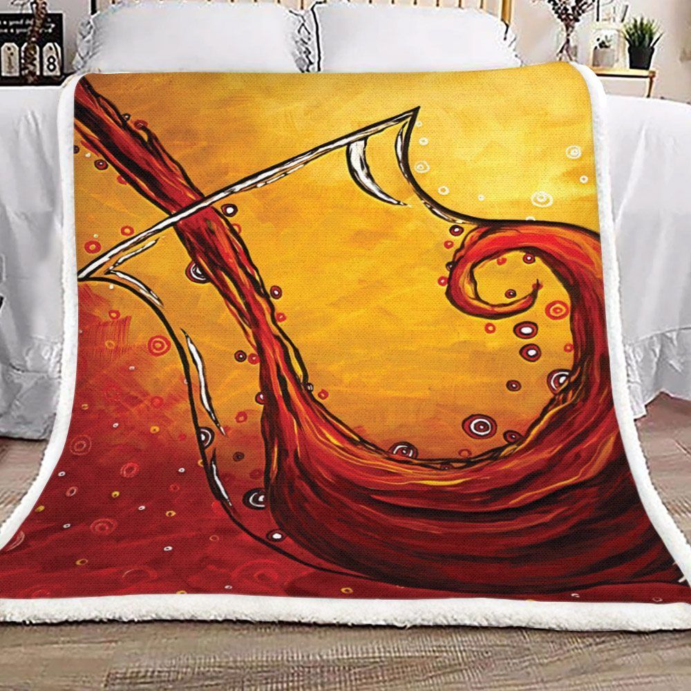 Red Wine Sherpa Fleece