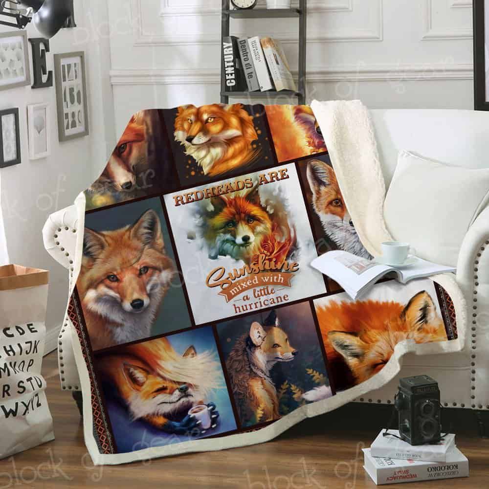 Redheads are sunshine Fleece Blanket