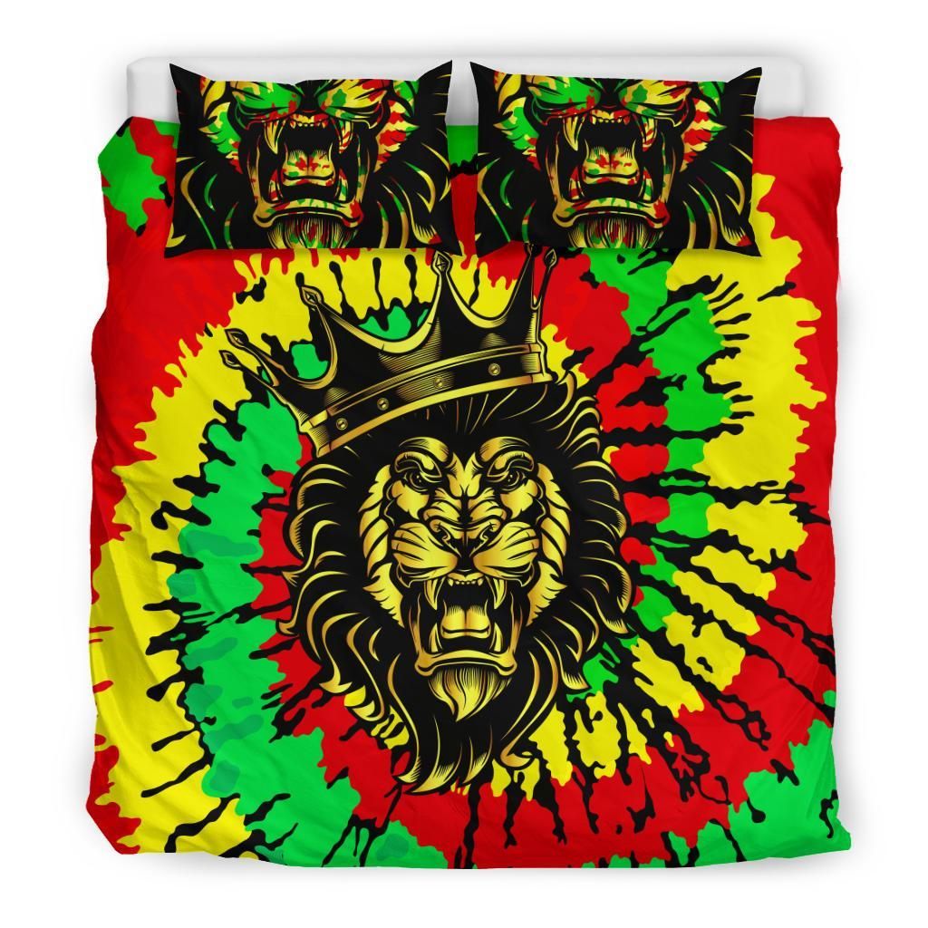 Reggae Lion King Tye Dye Style Bedding Set