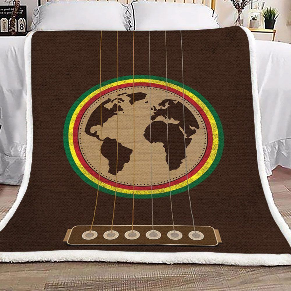 Reggae Music Sherpa Fleece