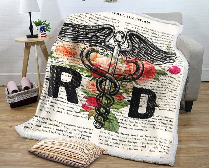 Registered Dietitian Sherpa Fleece Blanket