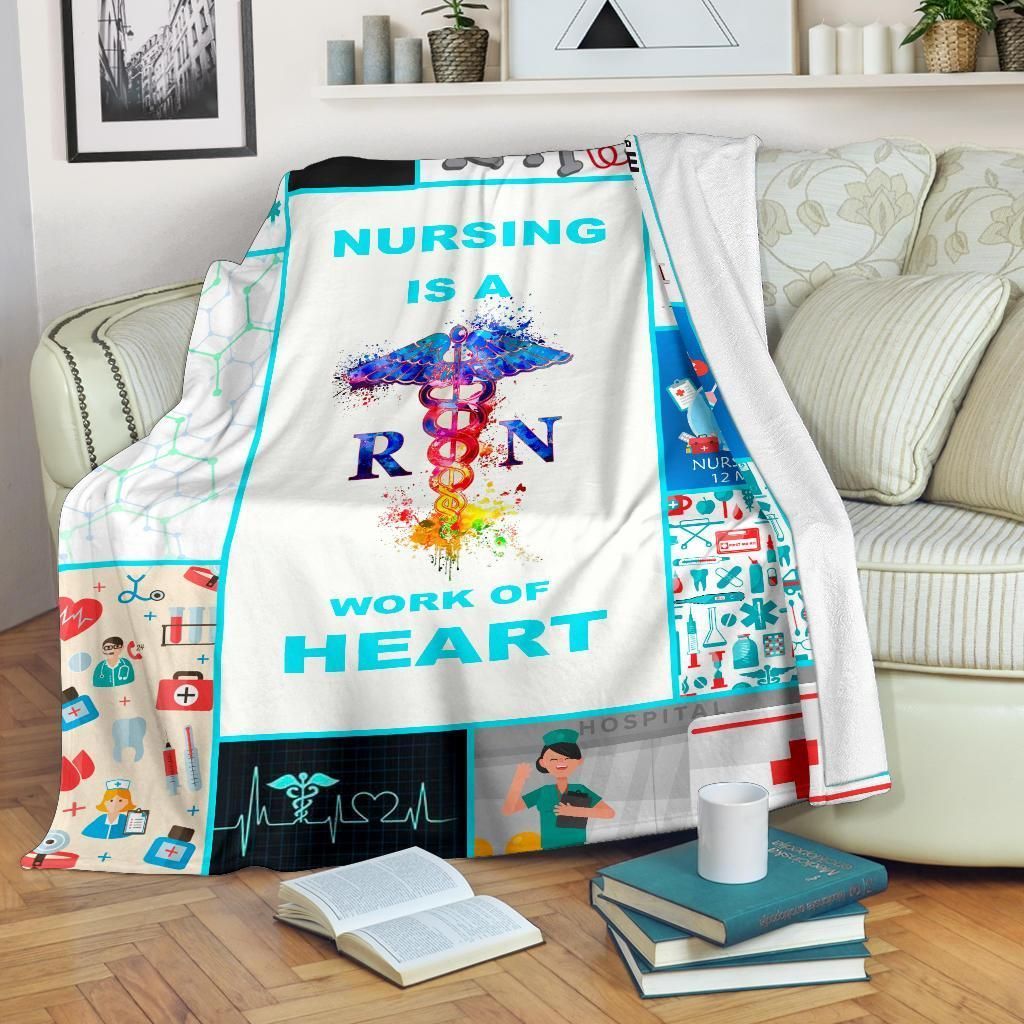 Registered Nurse Sherpa Fleece Blanket