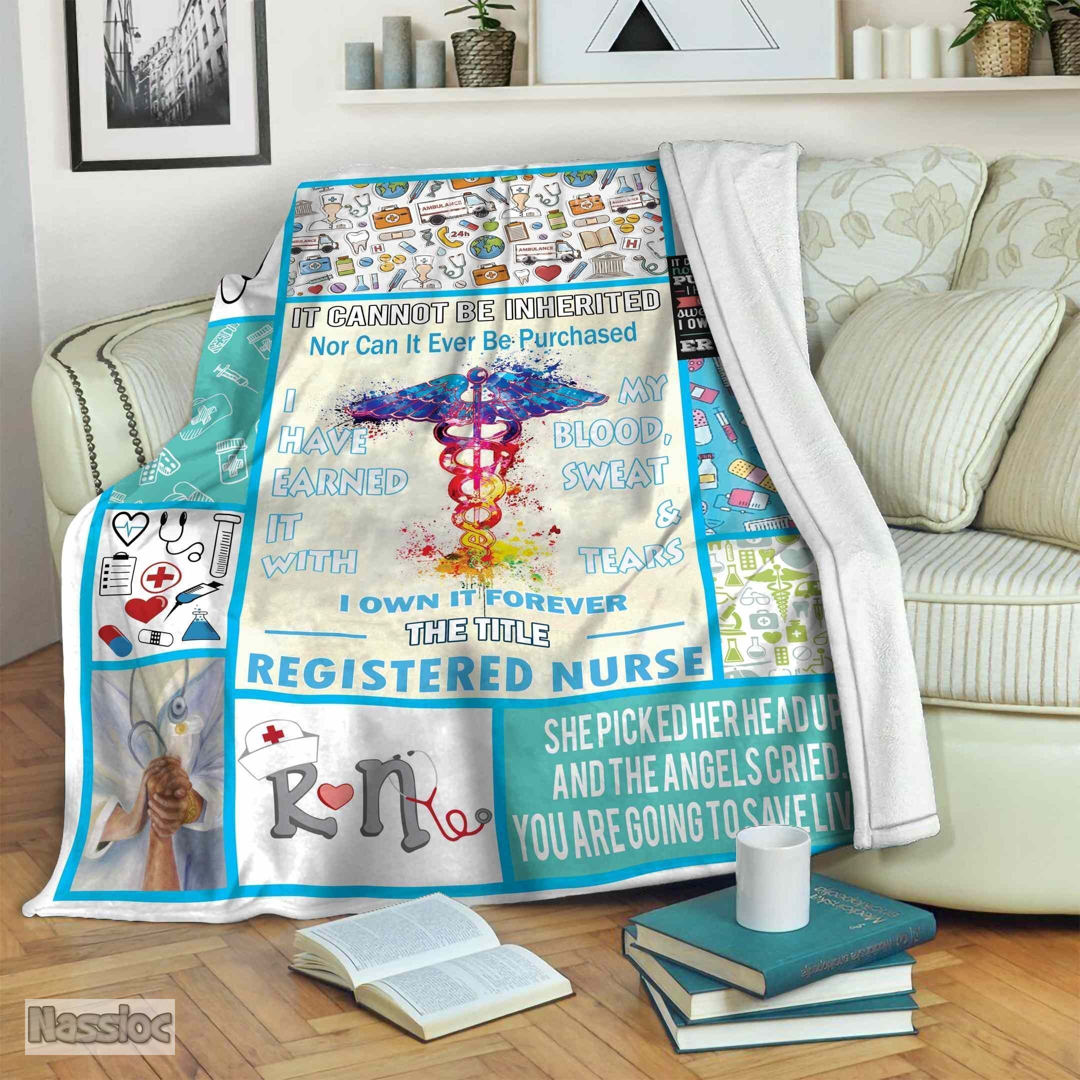 Registered Nurse Fleece Blanket