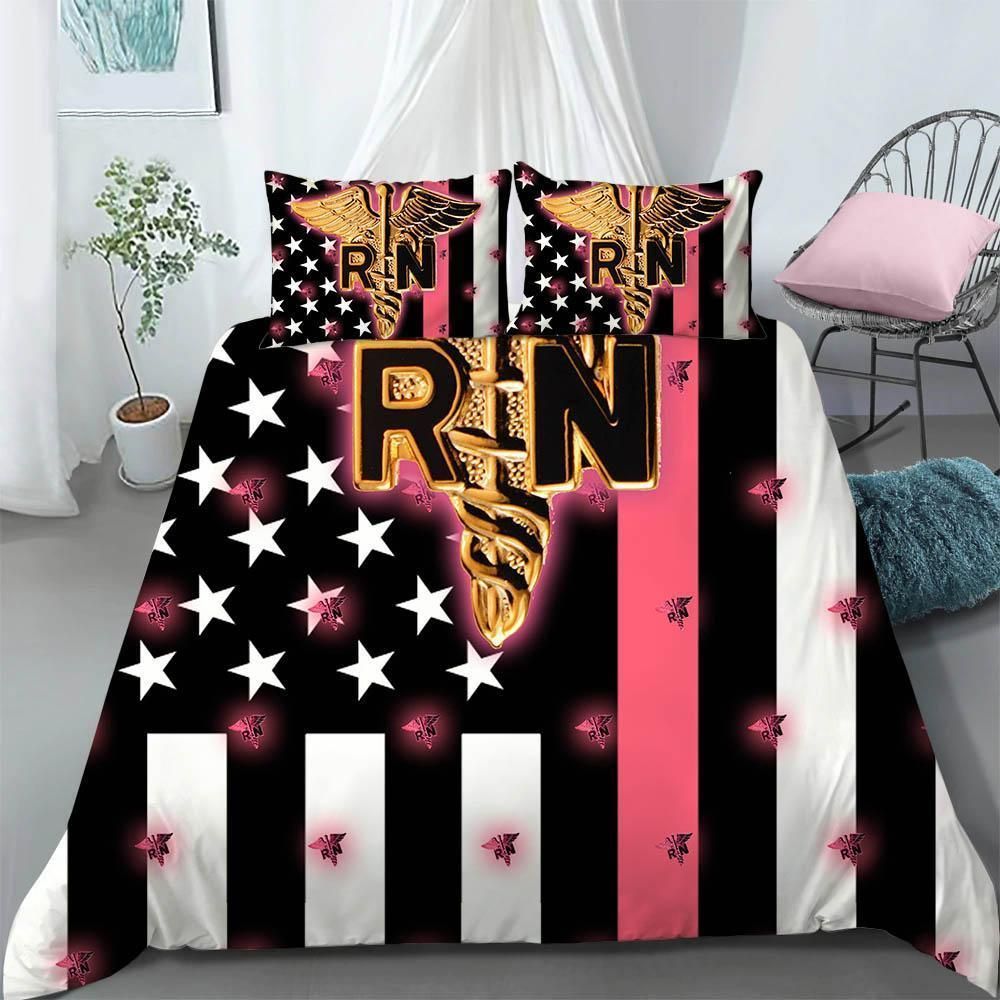 Registered Nurse Patriotic Bedding Set