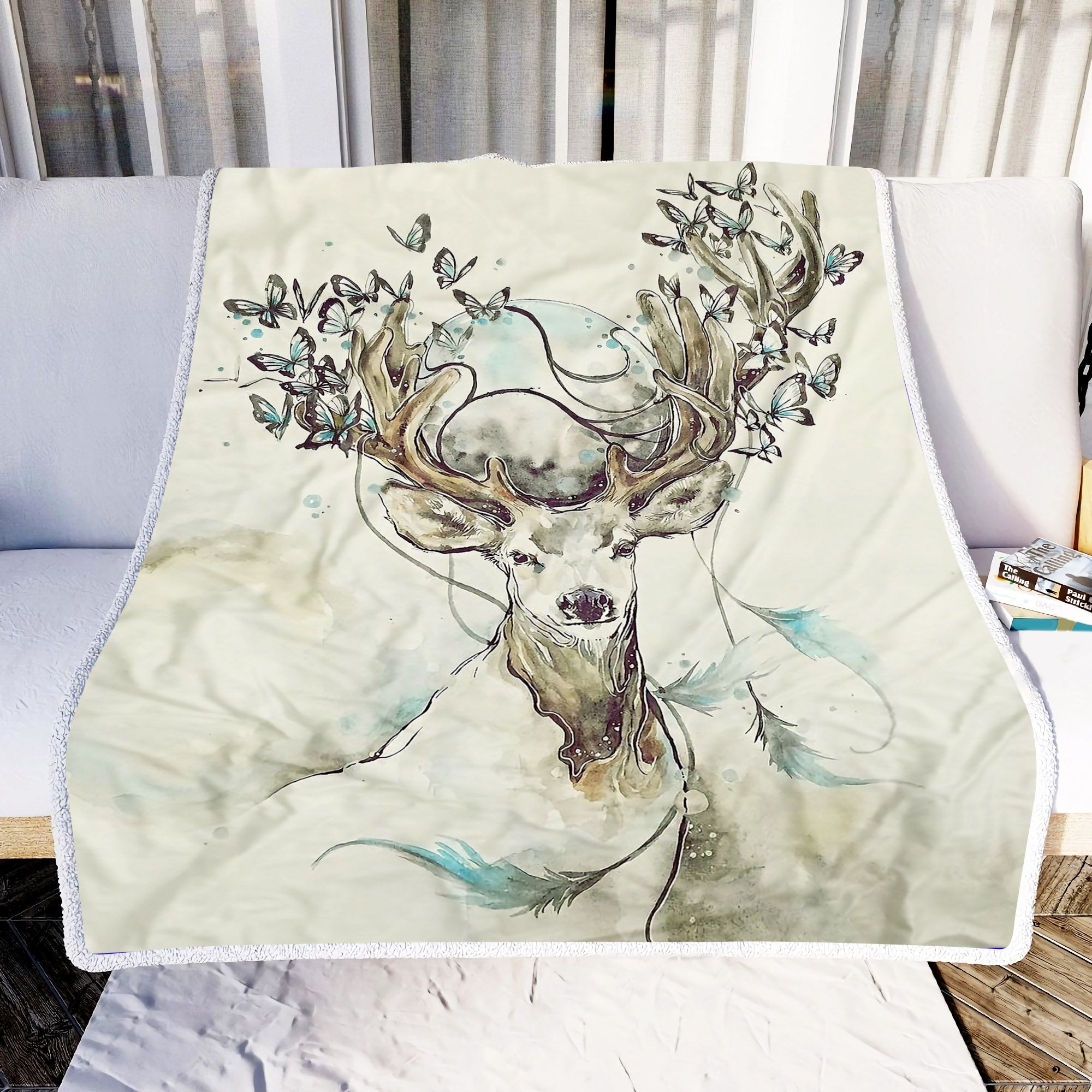 Reindeer Art Fleece Blanket