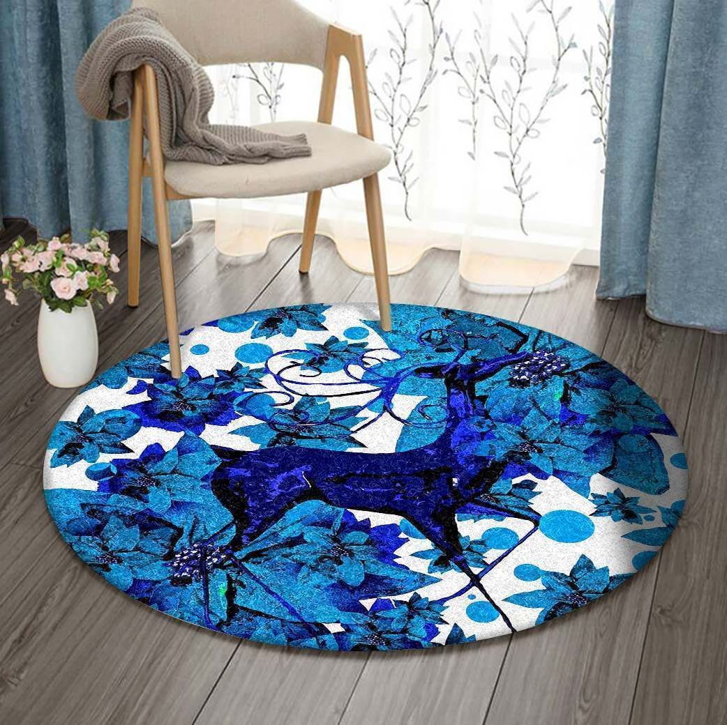 Reindeer Round Carpet