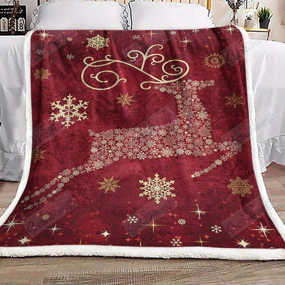 Reindeer Fleece Blanket