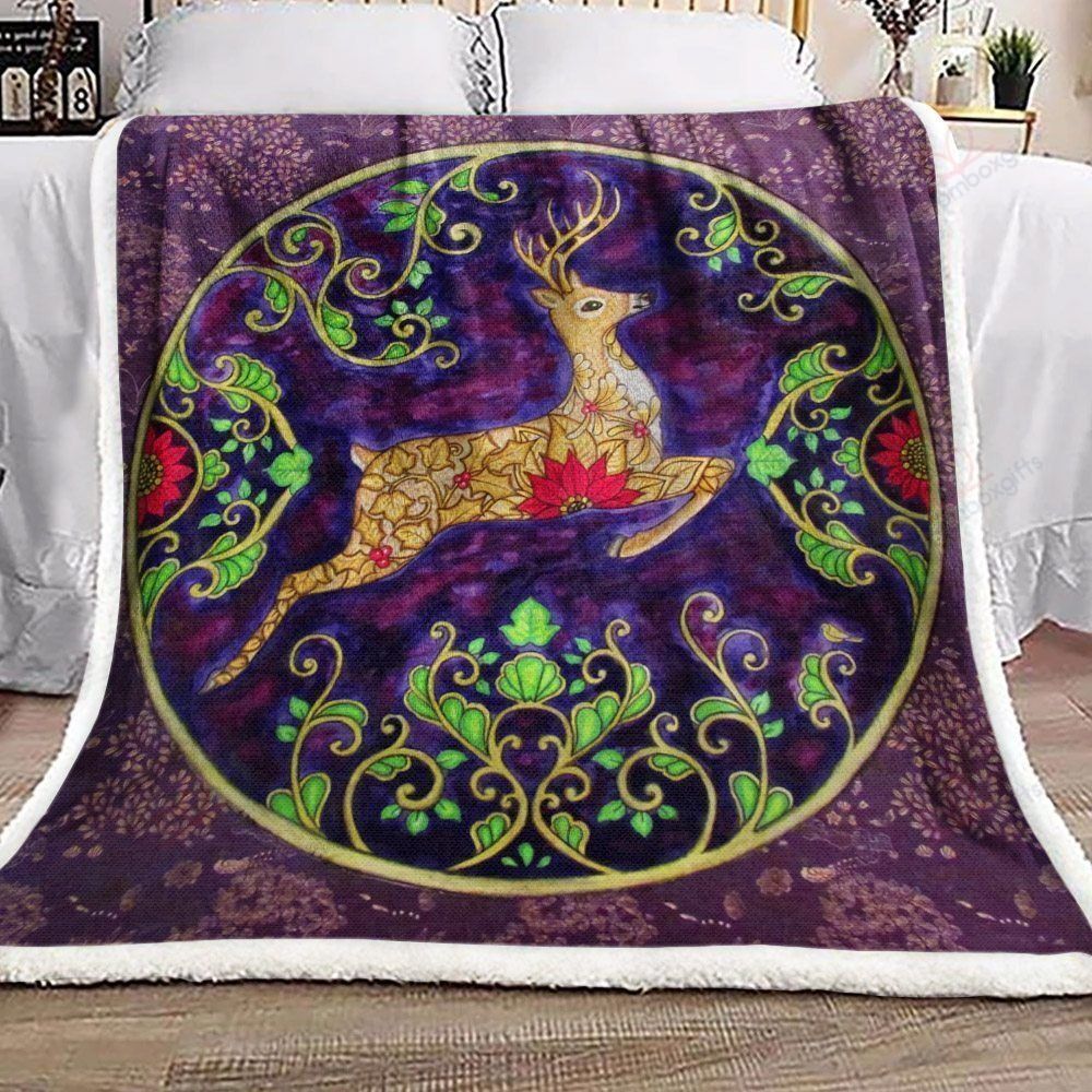 Reindeer Fleece Blanket