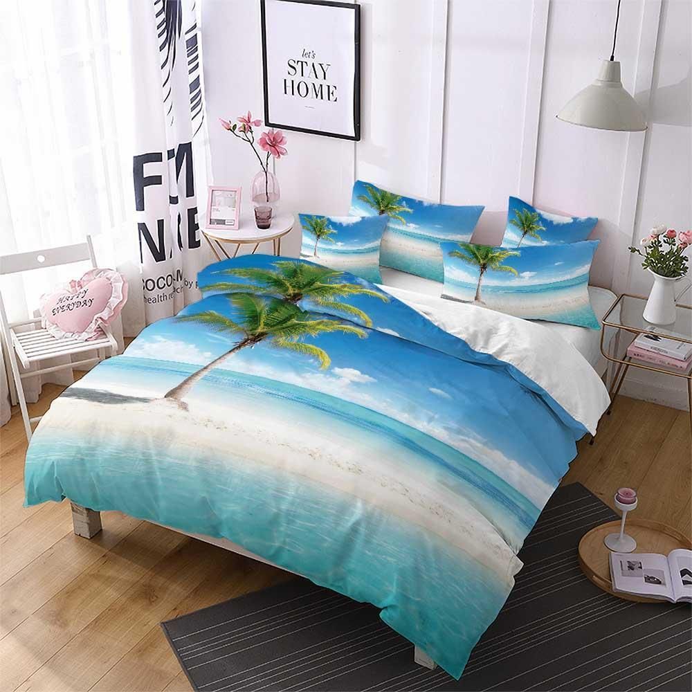 Resort Palm Tree Holiday Printed Bedding Set