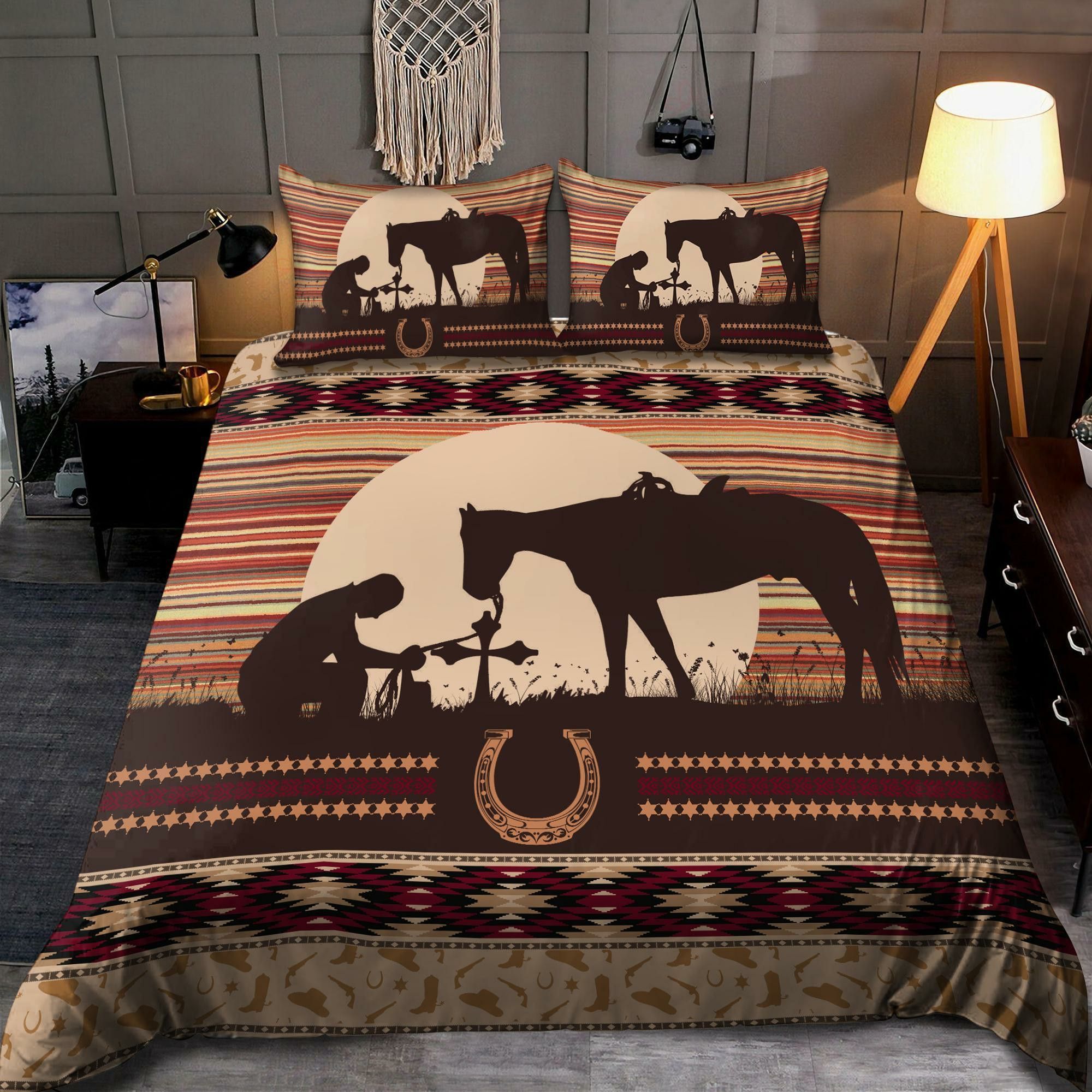 Respectful Cowboy Bedding Set