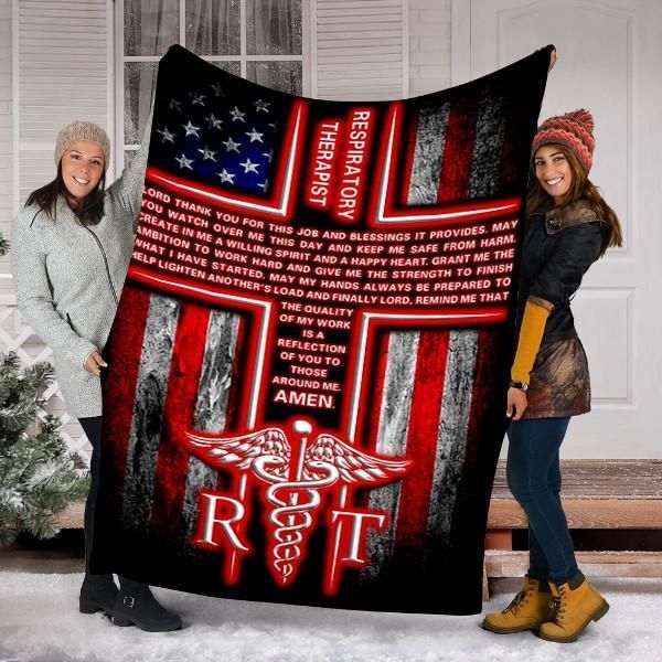 Respiratory Therapist’s Sherpa Fleece Blanket