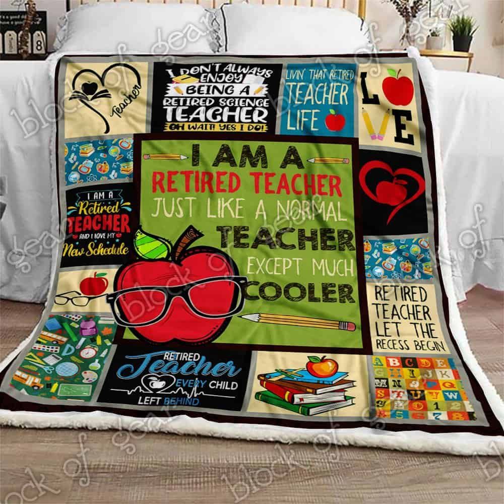 Retired Teacher Fleece Blanket