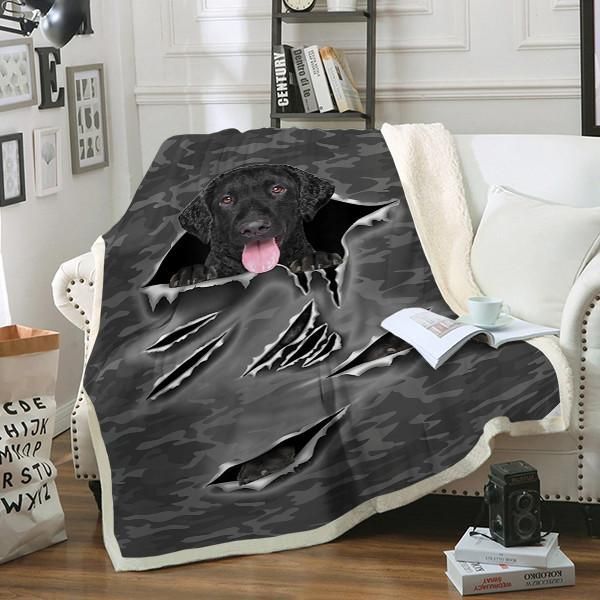 Retriever Dog Sherpa Fleece Blanket