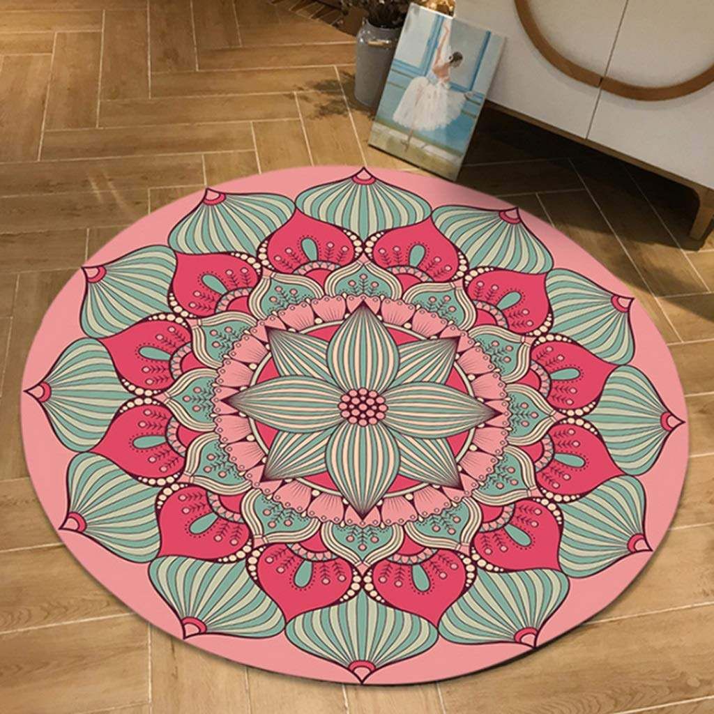 Retro Mandala Round Carpet