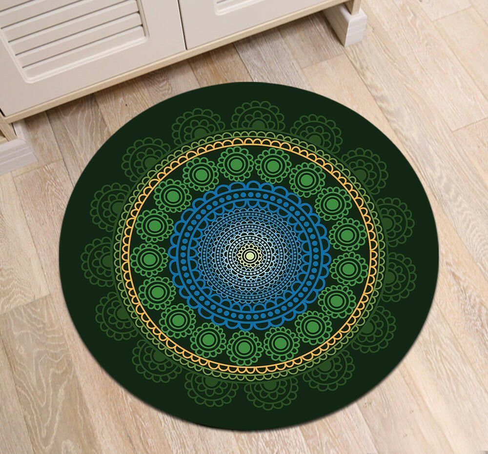 Retro Mandala Round Carpet