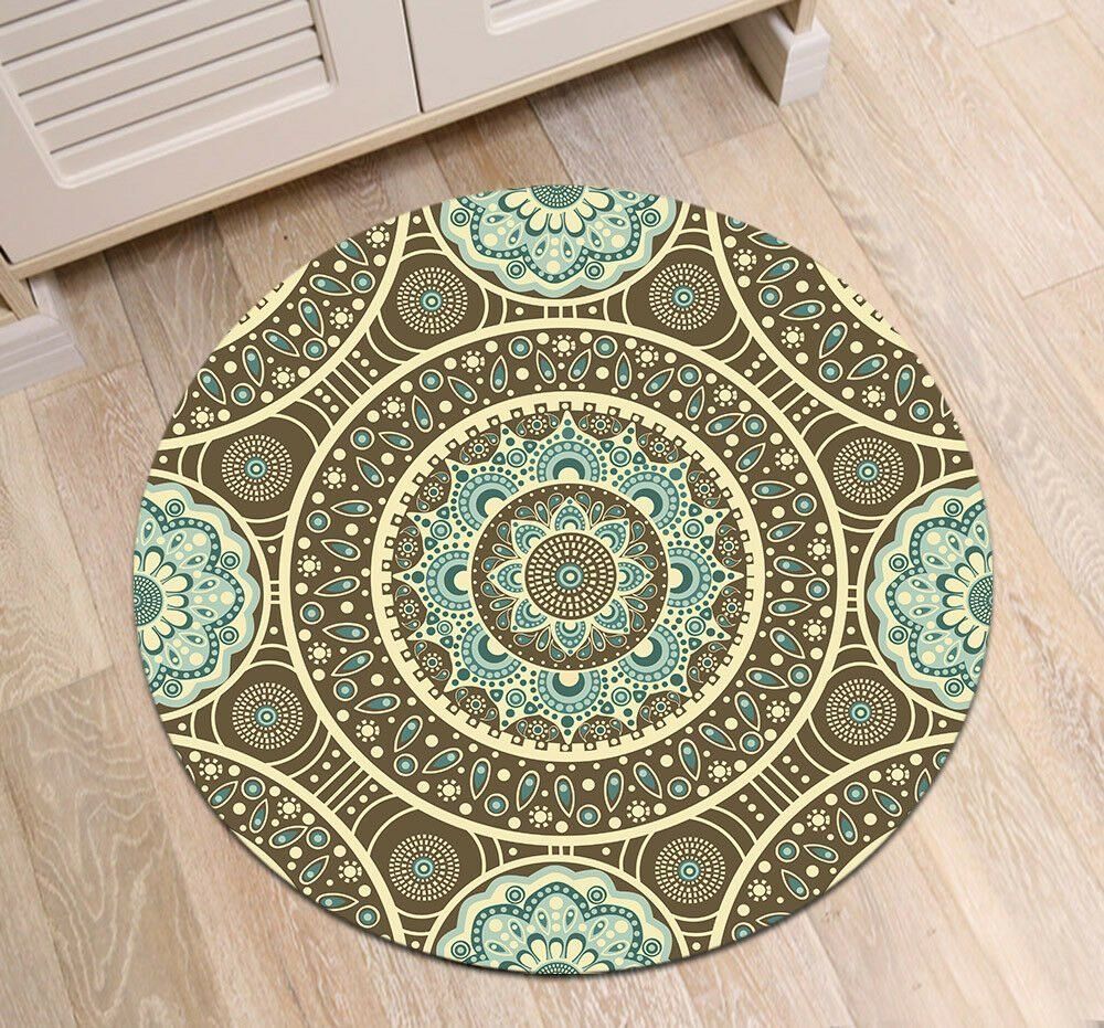 Retro Mandala Round Carpet