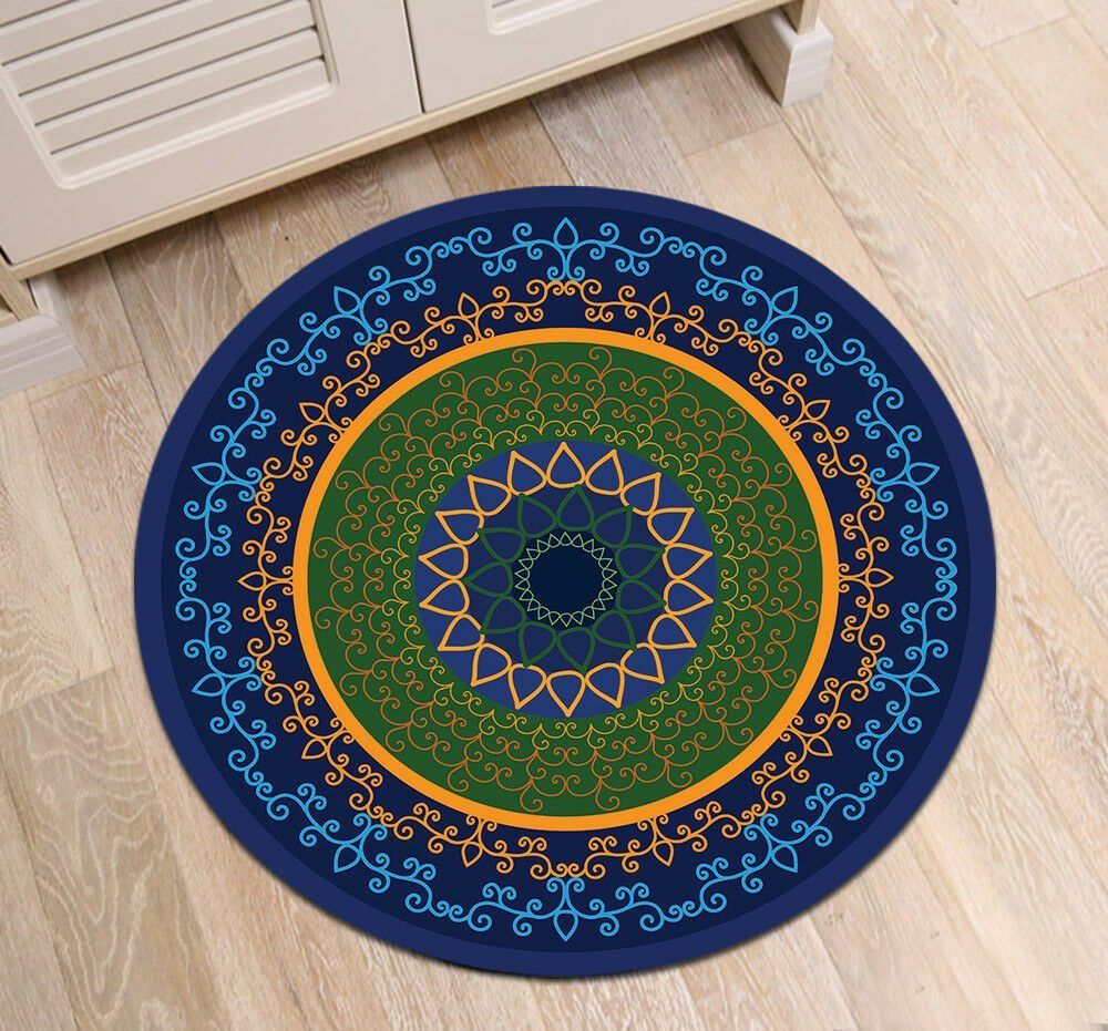 Retro Mandala Round Carpet